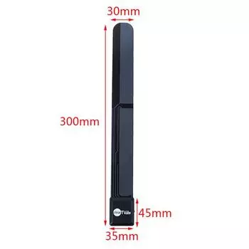 1 шт., простая в эксплуатации, прозрачная, тонкая конструкция, телевизионная ключевая антенна, комнатная телевизионная антенна