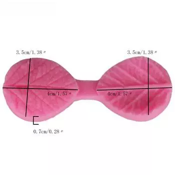 1 шт., простая в использовании и удалении розовых листьев, силиконовая форма для выпечки торта