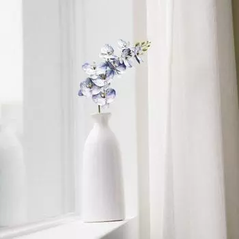 1 шт., простая в обслуживании искусственная бабочка, орхидея, модная живая цветочная композиция, искусственный цветок фиолетовый