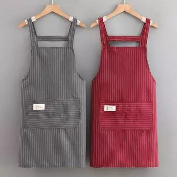 1 шт. простой фартук без рукавов кухонный бытовой полиэстеровый фартук для готовки с карманом защита одежды для парикмахера художника повара