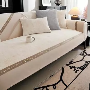 1 шт. Простой утолщенный чехол для дивана Four Seasons, универсальные модные чехлы для дивана, современный противоскользящий пылезащитный коврик для гостиной 1seat 70x70cm