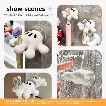 1 шт., простой в установке симпатичный настенный держатель для полотенец и зубных щеток в форме пальмы — идеально подходит для детских ванных комнат, решение для хранения вещей для семьи из 4 человек, крючки для вещей