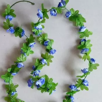 1 шт., простые в обслуживании розовые искусственные лозы, пластиковые деликатно вырезанные имитационные лозы, свадебный декор жёлтый