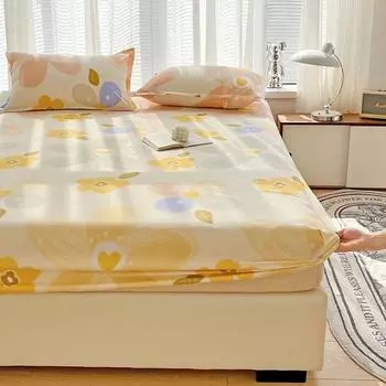 1 шт. простыни Queen с резинкой, регулируемое покрывало Queen/King sabanas cama matrimonial простыня с цветочным принтом без наволочки 120x200x28cm 1pc
