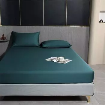 1 шт., простыня из египетского хлопка, защитный чехол для матраса, количество ниток 1000, простыня из чистого хлопка, четыре угла с резинкой Only 2pcs Pillowcase