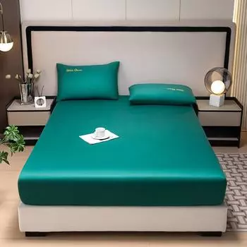 1 шт., простыня из египетского хлопка, защитный чехол для матраса, количество ниток 1000, простыня из чистого хлопка, четыре угла с резинкой Only 2pcs Pillowcase