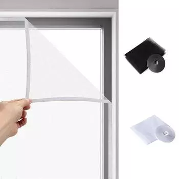 1 шт., противомоскитная сетка для двери, самоклеящаяся насекомое, муха, москитная сетка для окна, занавеска, москитная сетка 1.3*1.5