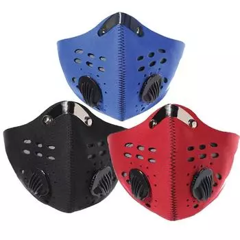 1 шт. противопылевая велосипедная маска West Biking с активированным углем для бега и защиты от загрязнения, изоляционная велосипедная маска для лица синий