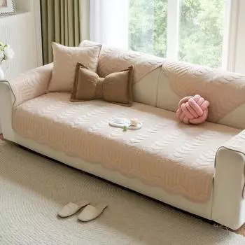 1 шт. Противоскользящий хлопковый чехол на сиденье дивана, Нескользящий коврик-полотенце для дивана для домашних животных и детей, Универсальный защитный чехол для углового дивана L-образной формы, Декор для дома 70x70cm 1pc A