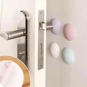 1 шт. противоударная накладка на стену, безопасный резиновый амортизатор для предотвращения столкновений, глушитель J19 розовый