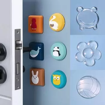 1 шт., противоударный дверной стопор, декоративный бампер, силиконовый настенный протектор, амортизатор