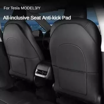 1 шт. противоударный коврик для заднего сиденья для Tesla Model3 Highland 2025 ModelY 2017-2025, детский коврик для ног, чехол для сиденья, водонепроницаемая защита