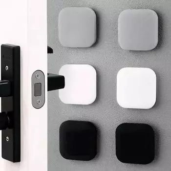 1 шт. Противоударный коврик, изысканная дверная ручка, удобные товары для дома, красивая силиконовая толстая настенная наклейка 1pcs