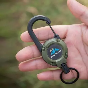 1 шт. противоугонная металлическая легко вытягиваемая пряжка веревка эластичный брелок спортивный выдвижной брелок анти-потерянный йо-йо ски-пасс удостоверение личности