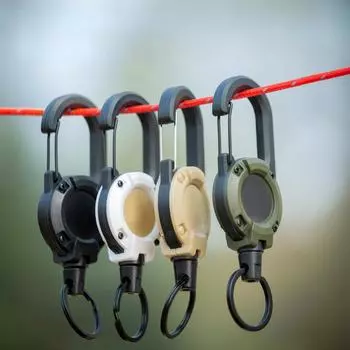 1 шт. противоугонный металлический легко вытягиваемый пряжка веревка эластичный брелок спортивный выдвижной брелок анти-потерянный