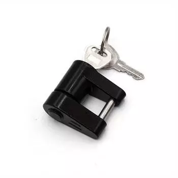 1 шт. Противоугонный замок сцепного устройства прицепа Замок для сцепки прицепа Крюк-соединитель Защита безопасности сцепного шара из цинкового сплава 1/4 дюйма 1pc чёрный