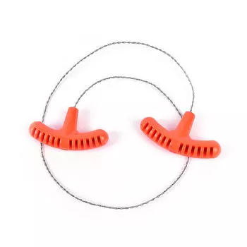 1 шт., проволочная пила из нержавеющей стали, инструмент для выживания на открытом воздухе в кемпинге оранжевый