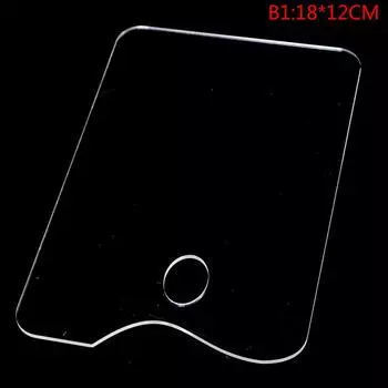 1 шт. Прозрачная акриловая палитра для смешивания красок для художника, акварельная палитра, лоток для пигментов B1