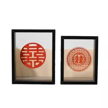 1 шт. Прозрачная фоторамка держатель образца двухсторонняя деревянная поделка домашний декор искусственная доска 17.6*12.6*4cm