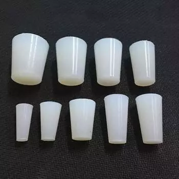 1 шт. прозрачная коническая резиновая пробка, высокотемпературные силиконовые пробки, герметизирующая коническая резиновая пробка для гальванической краски 1Pc