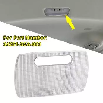 1 шт., прозрачная линза для фонаря на крыше 34251-S5A-003, подходит для Honda Accord/Civic/CR-V/Crosstour/Pilot/Fit