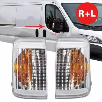 1 шт. Прозрачная линза указателя поворота на боковом зеркале 6325H0 6325H3 для Peugeot Boxer / Citroen Jumper / Fiat Ducato 2006-202 1pc left