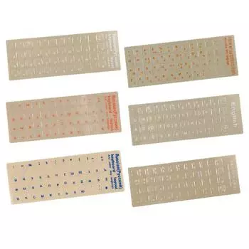 1 шт. прозрачная матовая высококачественная пленка для клавиатуры с русским/ивритским/корейским/английским языком