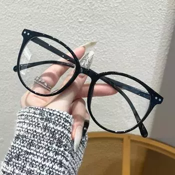 1 шт. Прозрачная пластиковая квадратная оправа, анти-синий свет, очки без рецепта, подходят для ежедневного использования и классического стиля фотохромных очков one size чёрный