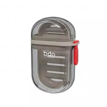 1 шт. Прозрачная портативная мыльница, простая модная дорожная мыльница, сливная мыльница для ванной комнаты и использования на открытом воздухе