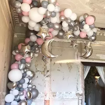 1 шт. прозрачная практичная декоративная цепочка для свадебного торжества, декоративная цепочка, многофункциональная цепочка для воздушных шаров, пряжка для воздушных шаров, арка 5M