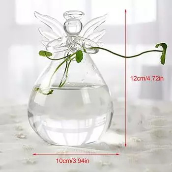 1 шт. прозрачная ваза для гидропоники Angel Home Decor в скандинавском стиле Simple Living Room Study Table Accessories Desk Ornament Glass Flowerpot L