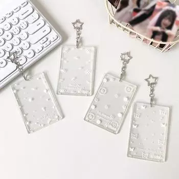 1 шт. Прозрачная жесткая защитная сумка для хранения карточек, многоцелевая подвеска