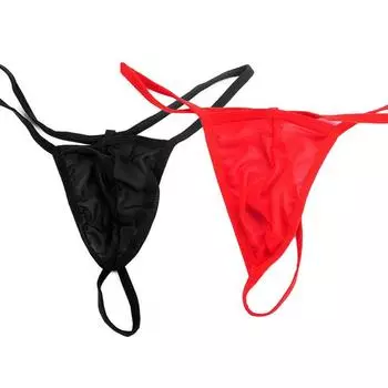 1 шт., прозрачное нижнее белье, трусики, стринги из пряжи, тонкие мужские трусы из полиэстера с низкой талией, прозрачные