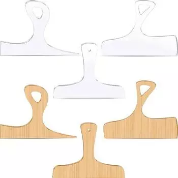 1 шт. прозрачный акриловый большой шаблон ручки для разделочной доски, пустой акриловый направляющий инструмент для ручки кухонной разделочной доски style 1