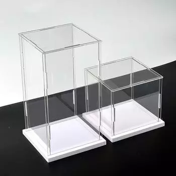 1 шт. Прозрачный акриловый дисплейный ящик для хранения, пылезащитный дисплейный шкаф, настольное хранилище, домашнее хранилище 30*10*15cm