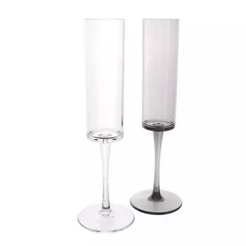 1 шт. прозрачный черный бокал для свадебной вечеринки, тостов, шампанского, пластиковых стаканов, домашнего бара, бокалов для вина прозрачный