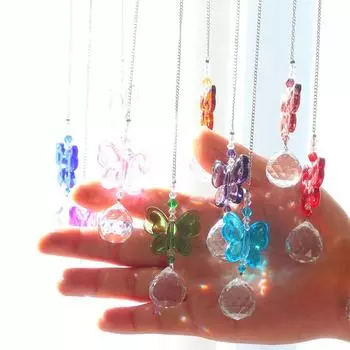 1 шт. Прозрачный День святого Валентина подвесное украшение на окно подарок для любимых ловец солнца романтический красный