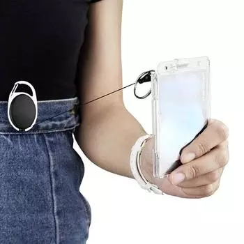 1 шт., прозрачный держатель для карт, многоцелевой жесткий пластиковый значок, рабочий держатель для удостоверений личности, прозрачная защитная крышка, двухсторонний чехол для удостоверения личности