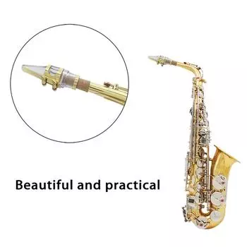 1 шт. Прозрачный мундштук для альт-саксофона, прозрачный акриловый мундштук из АБС-пластика Saxo, прозрачный мундштук с пробкой