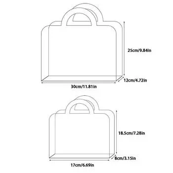 1 шт. прозрачный ПЭТ свежий цветочный букет сумочка упаковка цветов сумочка праздничная вечеринка роза упаковка портативная упаковочная сумка