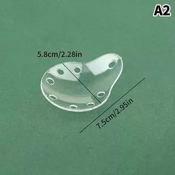 1 шт. прозрачный пластиковый щиток для ухода за глазами, пористый офтальмологический овальный щиток для глаз A2