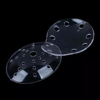 1 шт. прозрачный пластиковый щиток для ухода за глазами, пористый офтальмологический овальный щиток для глаз 7.3*5.7cm
