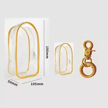 1 шт. прозрачный ПВХ защитный чехол брелок сумка для хранения органайзер коробка игрушка кукла подарочная сумка пыленепроницаемая подвесная сумка