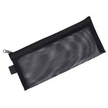 1 шт. прозрачный сетчатый пенал для офиса и студента, сумка для ручек, коробка для хранения счетов, сумка для хранения чёрный