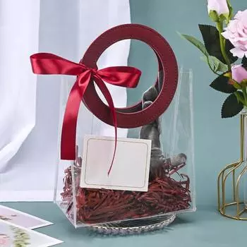 1 шт. прозрачный свадебный день рождения вечеринка аксессуары фестиваль украшения подарочный пакет упаковочный мешок 18*10*20;13*14