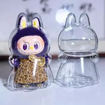 1 шт. Прозрачный защитный чехол для хранения Mystery Box, сумка для демонстрации плюшевой куклы Labubu