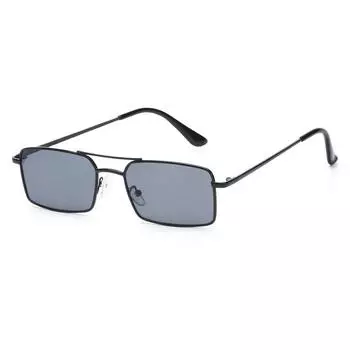 1 шт., прямоугольные солнцезащитные очки унисекс, новинка 2021 года, линзы Ocean, яркие цвета, ретро классические модные маленькие металлические очки, винтажные очки