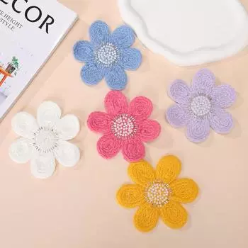 1 шт. пряжа для вышивки бисером 3D вышивка нашивка своими руками свитер женское пальто украшения одежда аксессуары 12 см розовый