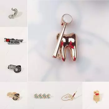 1 шт., пряжка для шарфа, докторская брошь, булавка, кристалл, лацкан, медсестра, медицинские украшения, аксессуары, значок для больницы 9
