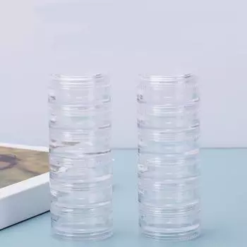 1 шт. PS пластиковый косметический диспенсер для крема, футляр для бровей, лосьон для теней для век, прозрачный